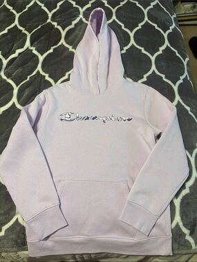 Champion Light Lavender Script Logo Hoodie